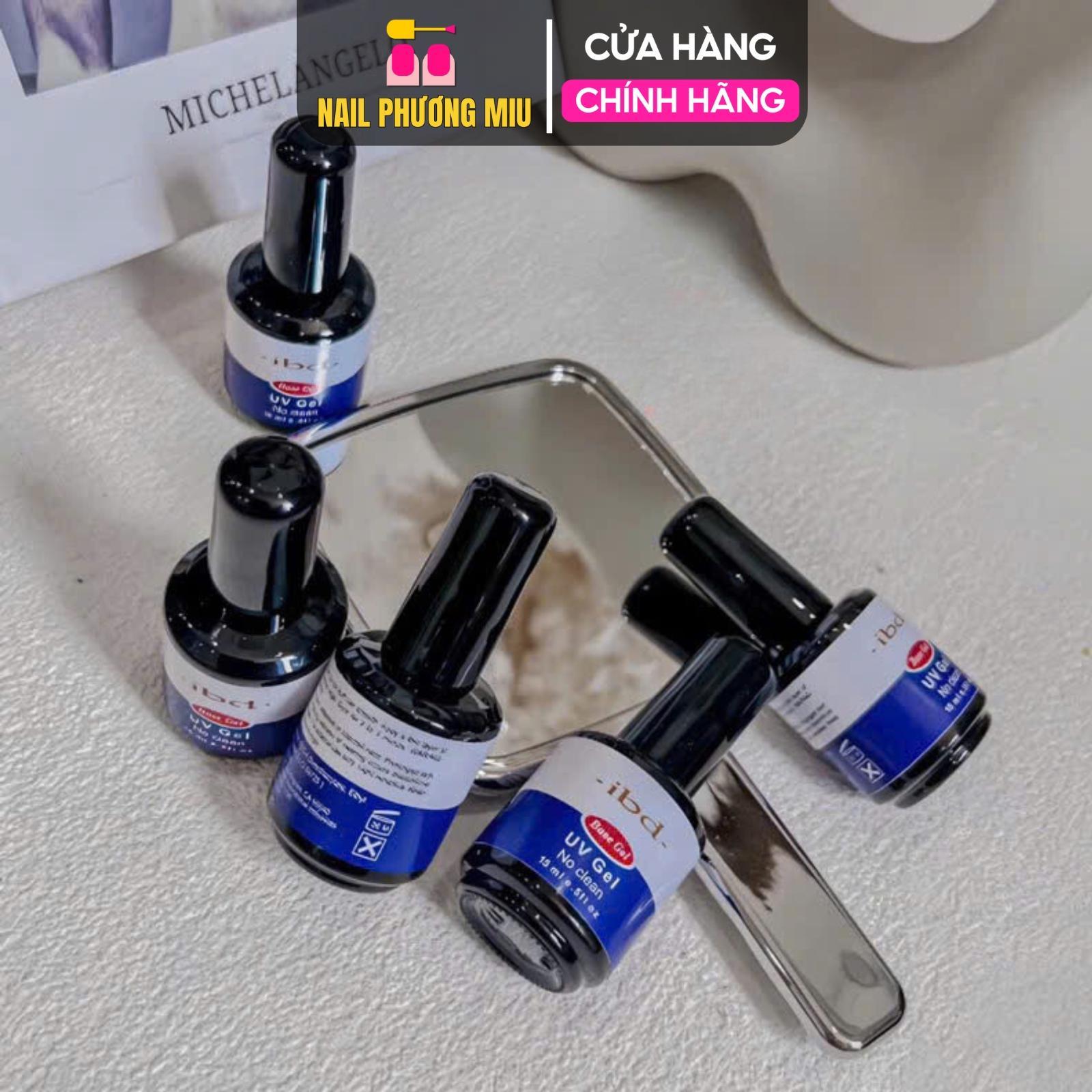 Base IBD Cao Cấp Uv Gel No Clean 15ml Siêu Liên Kết Gel Đắp Móng, Sơn Gel Trong Suốt, Sánh Vừa Phải, Bền Màu Bóng Làm Nail Nữ Women