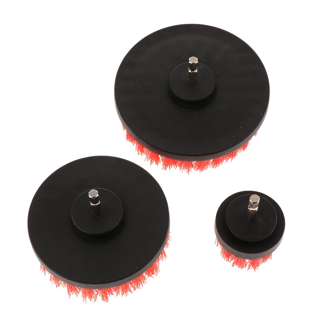 3PCS 2/4/5inch Tile Grout Cleaning Drill brush Scrub Brush Drill Kit