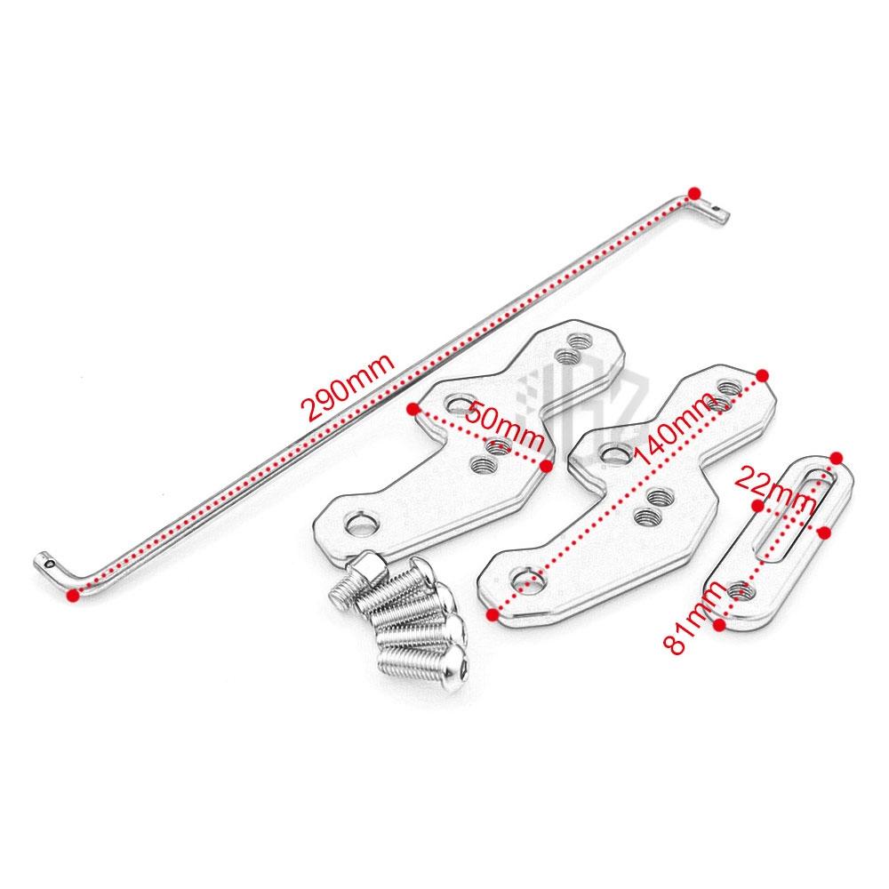 Bộ phụ kiện giá đỡ thanh để chân xe máy bằng CNC