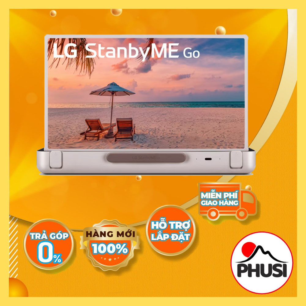 Tivi xách tay LG StanbyME Go 27LX5QKNA 27 inch không dây, tích hợp pin 3h , Hàng chính hãng