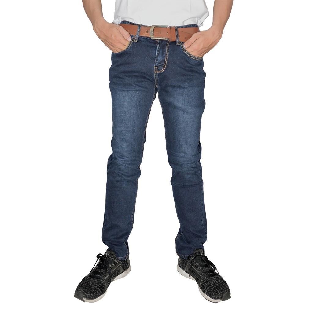 QUẦN JEANS NAM XANH WASH VỚI CHẤT VẢI JEANS CO GIÃN THOẢI MÁI THÍCH HỢP ĐI CHƠI VÀ MẶC THƯỜNG NGÀY CHO CÁC CHÀNG TRAI