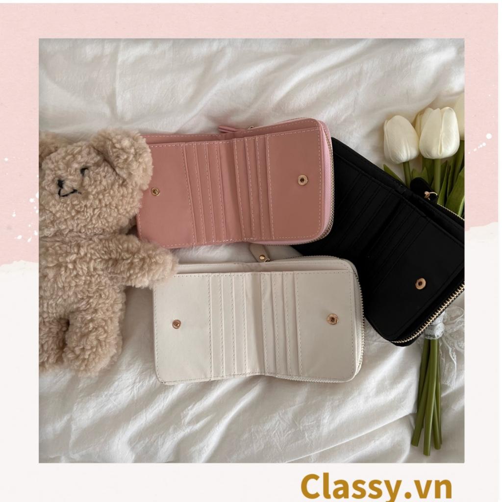 Ví nữ ngắn  Classy mini cầm tay da PU cao cấp T1165