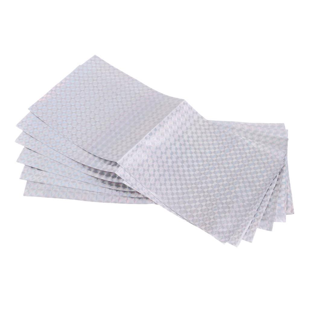 6pcs Holographic Adhesive Film Fishing Lure Tape For Lure Making DIY Tool Environmental and Friendly