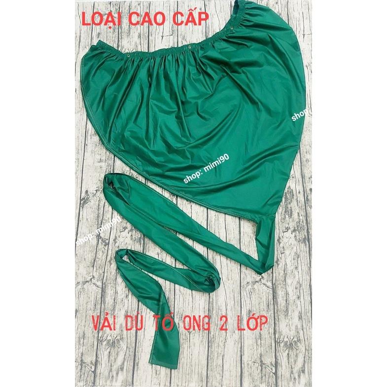 Túi trùm vệ sinh máy lạnh treo tường vải tổ ong màu xanh đen xịn nhất- Áo bọc hứng nước rửa điều hòa
