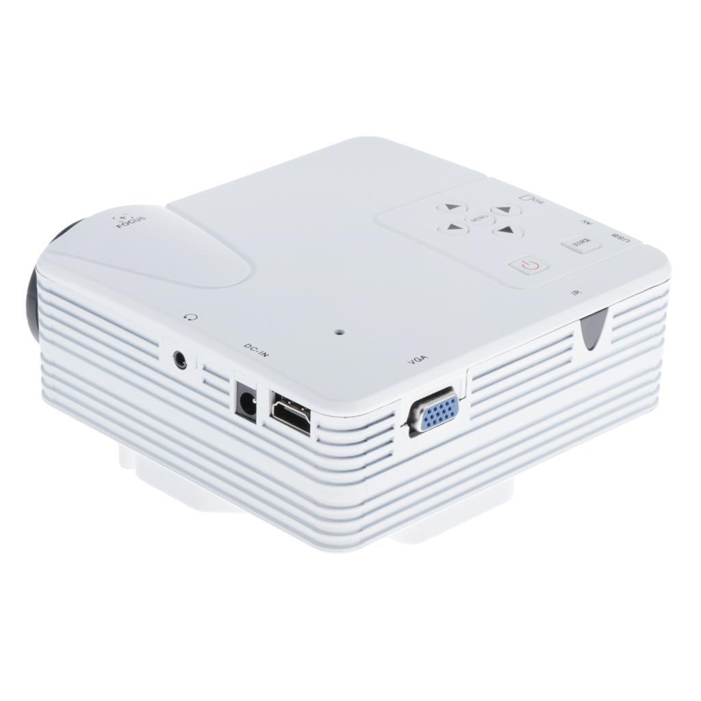 H80 Portable 640x480 Pixels Support Full HD 1080P US Home Theater Projector