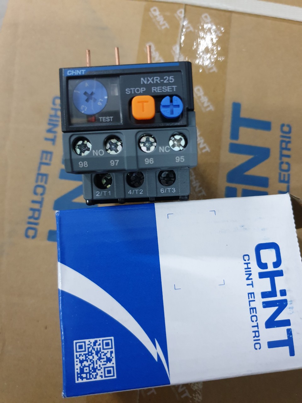 Rơ le nhiệt Chint NXR-25 1-1.6, 1.6-2.5, 2.5-4A, 4-6A, 7-10, 9-13A, 12-18A, 17-25A