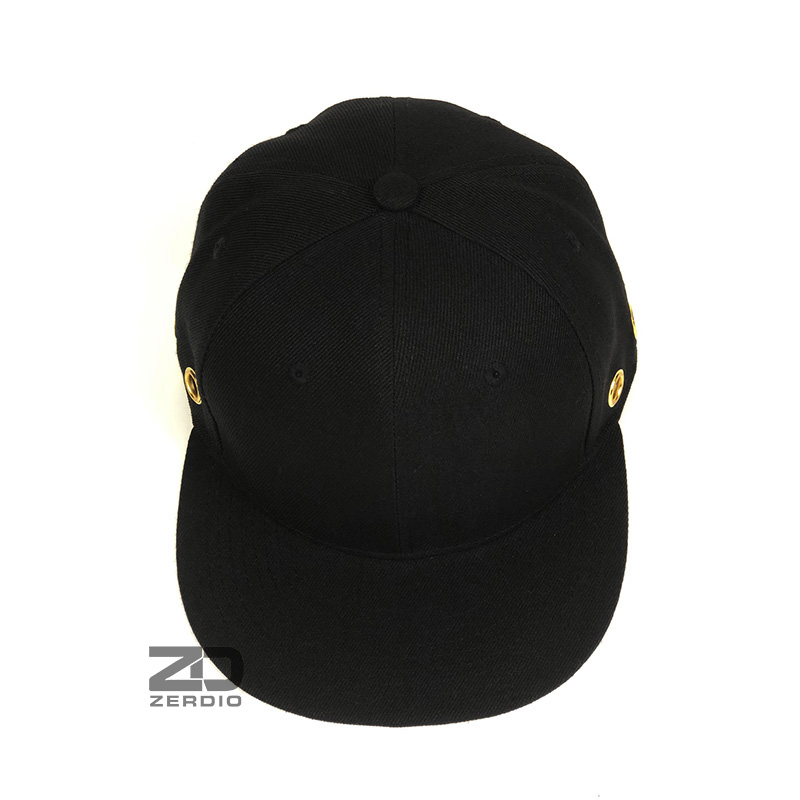 Nón hiphop, mũ snapback đen nam nữ SN95 vải kaki cao cấp