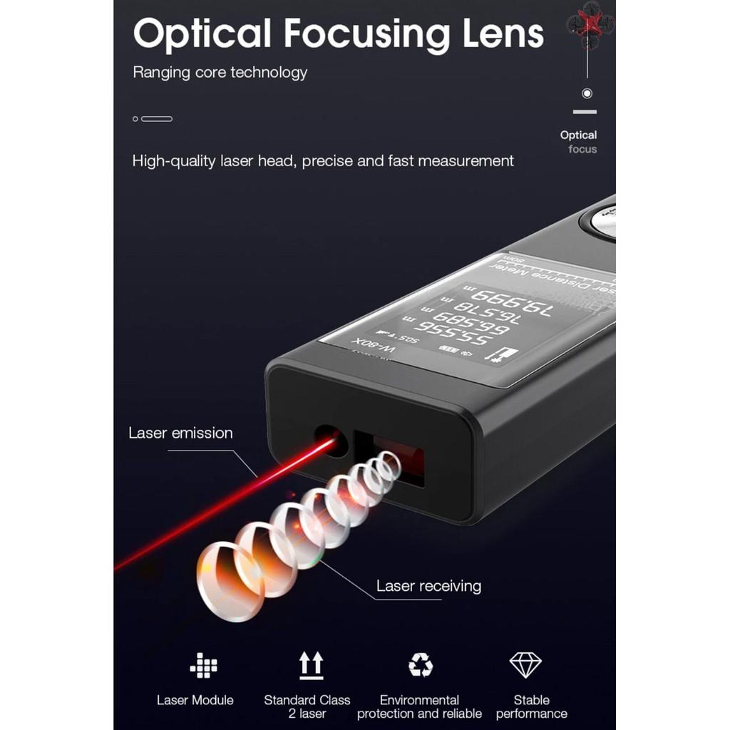 Máy Đo Khoảng Cách Bằng Laser Cầm Tay Tiện Lợi