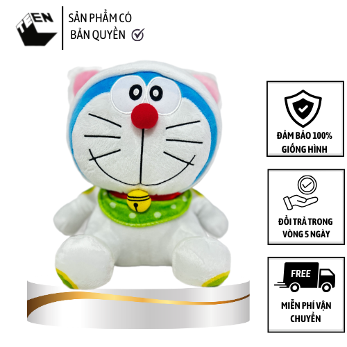 Gấu bông Doraemon Phiên bản Đặc Biệt Quý Mão 2023, Quà tết cho bé, Gấu bông nhỏ, Thú bông Doraemon cao 22cm - Sản Phẩm Có Bản Quyền, Phân Phối Bởi Teenbox