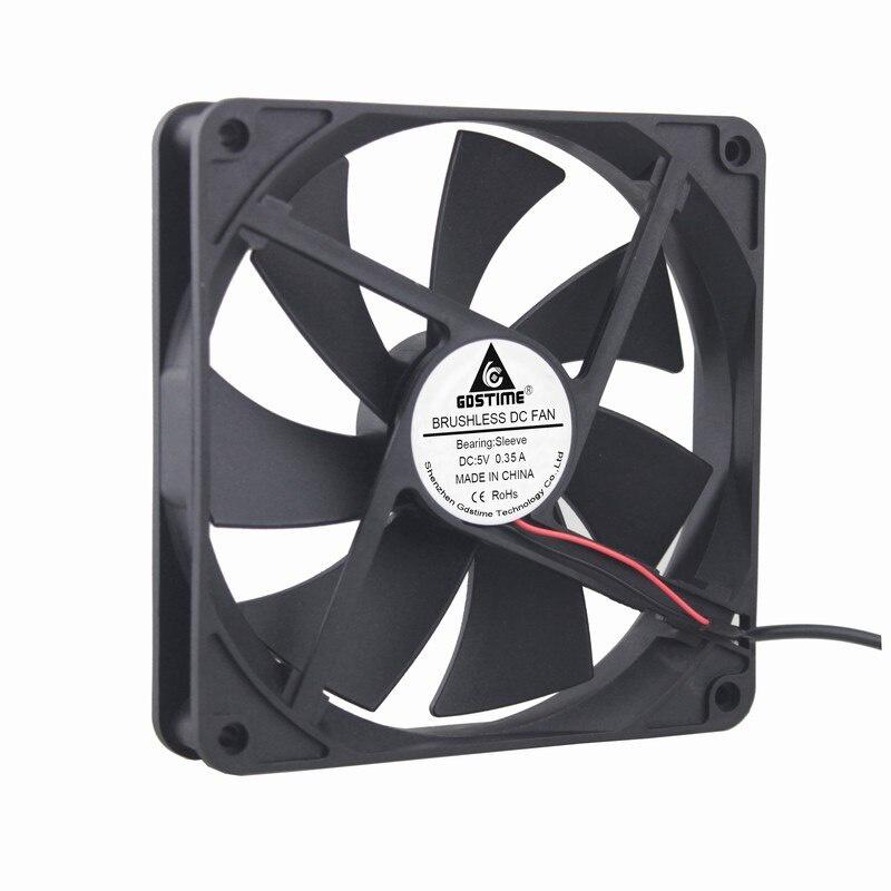 【 Ready stock 】1 Piece Gdstime 14025s 140x140x25mm DC 5V USB Powered Supply PC Case Brushless Cooling Cooler Fan 140mm x 25mm 14cm