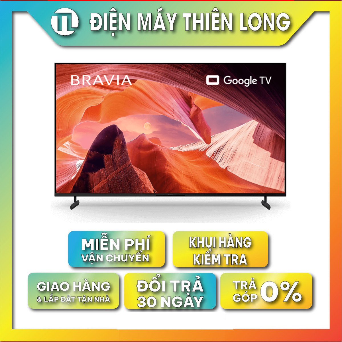 Google Tivi Sony KD-55X80L 55inch 4K Ultra HD - Hàng chính hãng (chỉ giao HCM)