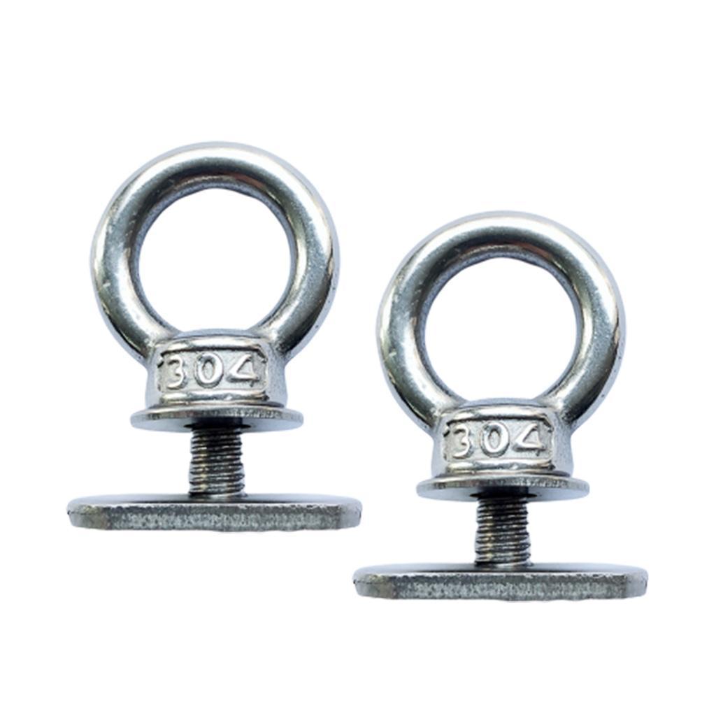 2 Pieces Mounting Screws Nuts Leash Holder Cord Eyelet Accessories