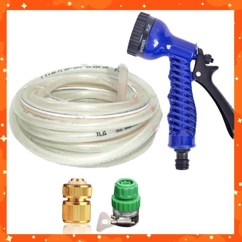 Bộ dây vòi xịt rửa xe, tưới cây, dọn dẹp nhà cửa 7-10m 206843
