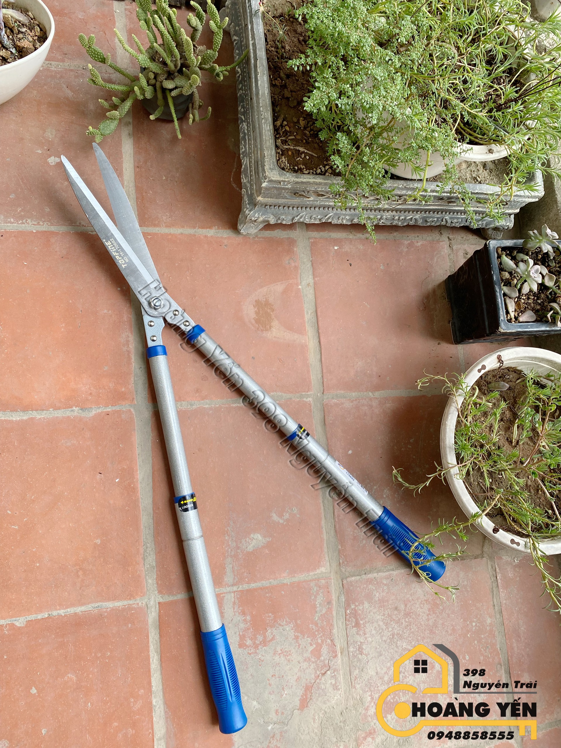 Kéo tỉa cây cảnh, kéo cắt xén hàng rào tăng giảm chiều dài lên 80cm Topfine