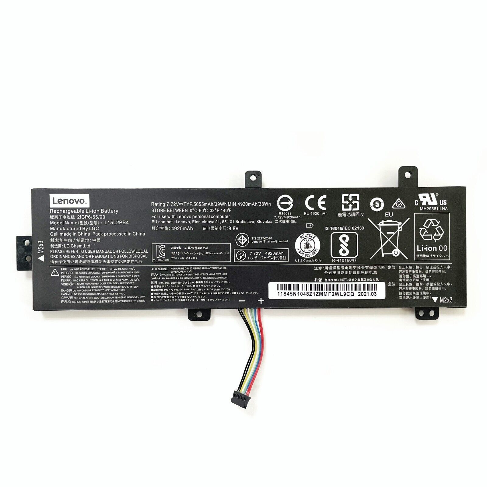 Pin dùng cho Laptop LENOVO 510-15IKB 510-15ISK L15C2PB5 L15L2PB4 L15M2PB5 L15C2PB7 Battery Original 29Wh