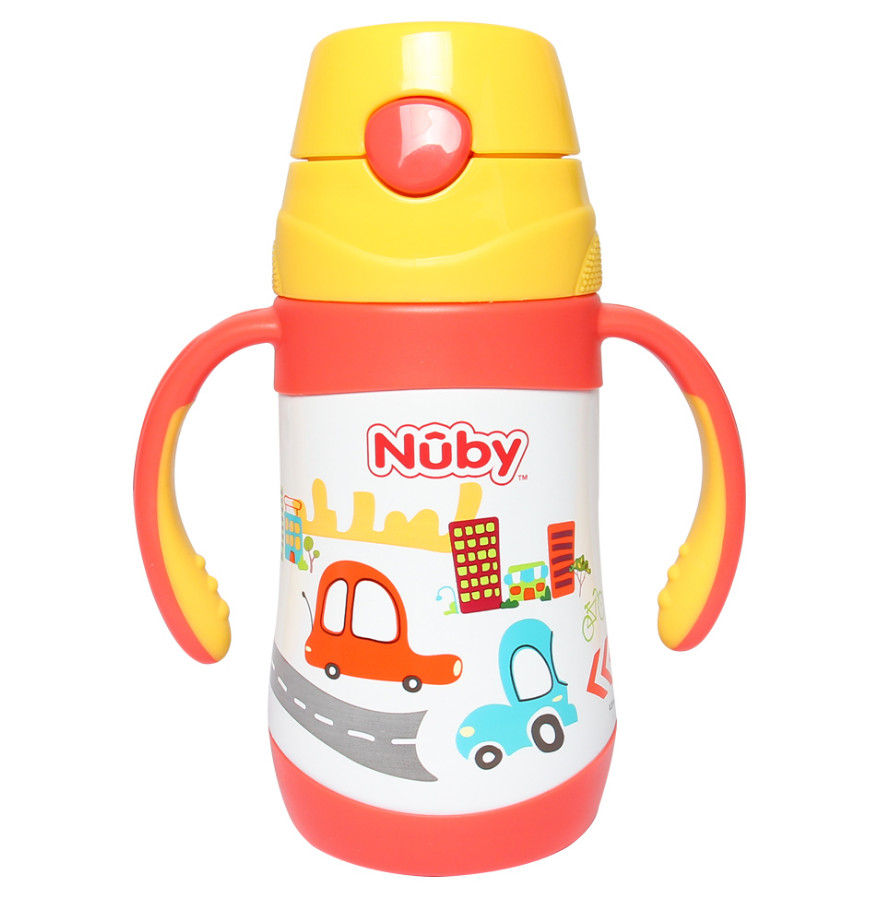 [ 10227-Nuby ] Bình uống nước giữ nhiệt bằng Inox, 2 chiều nóng lạnh, dung tích 280ml