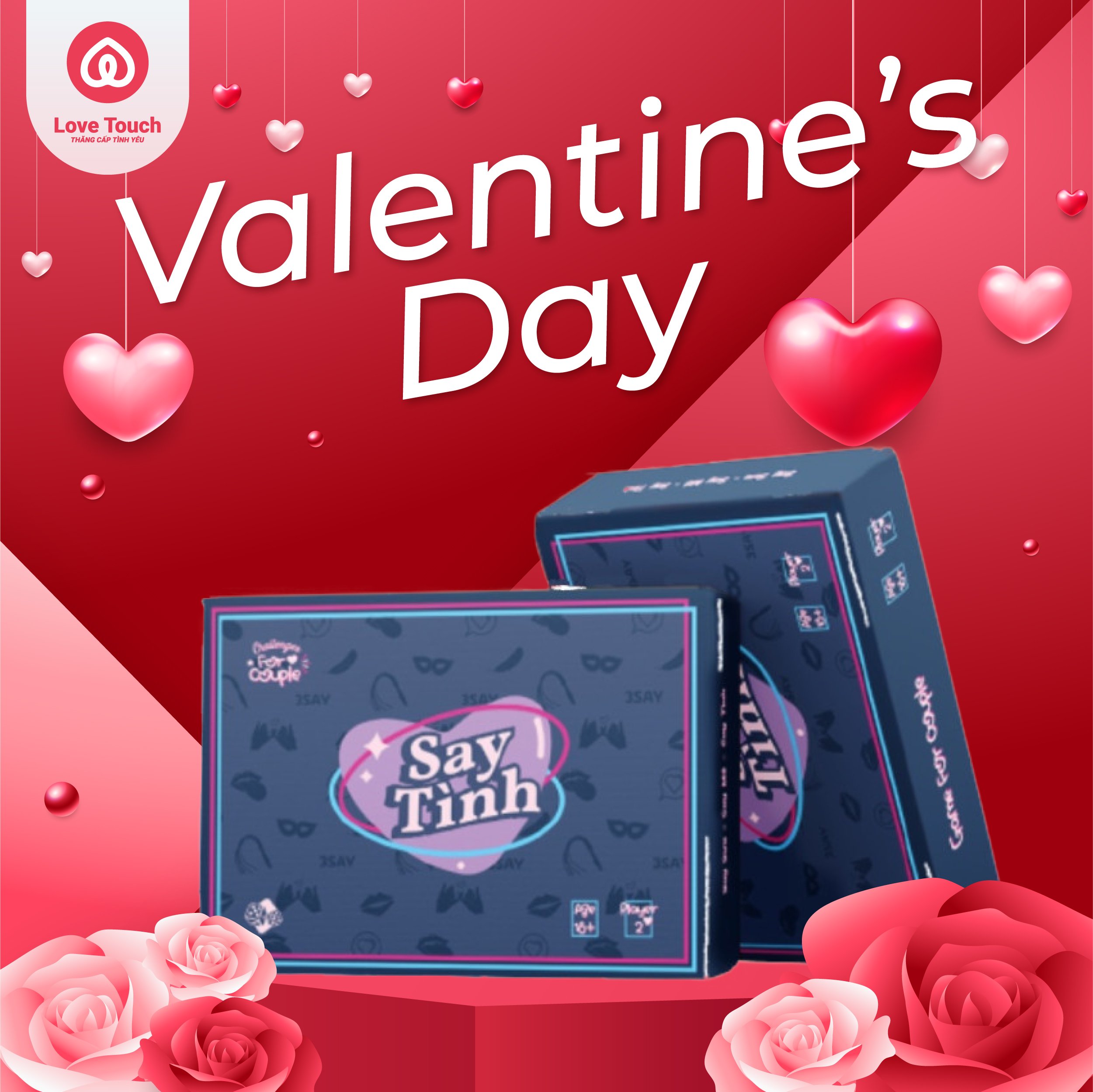 Bộ quà tặng Valentine của LOVE TOUCH dành cho cặp đôi đang yêu cực kì hấp dẫn