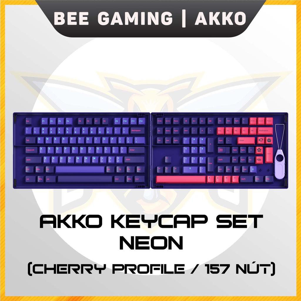 Bộ Keycap chính hãng AKKO - Neon (PBT DoubleShot / Cherry Profile / 157nút)