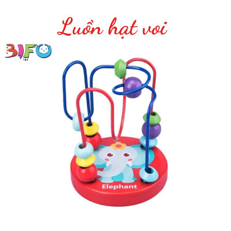 Đồ chơi luồn hạt gỗ rèn luyện kỹ năng khéo léo cho bé giúp bé học đếm logic