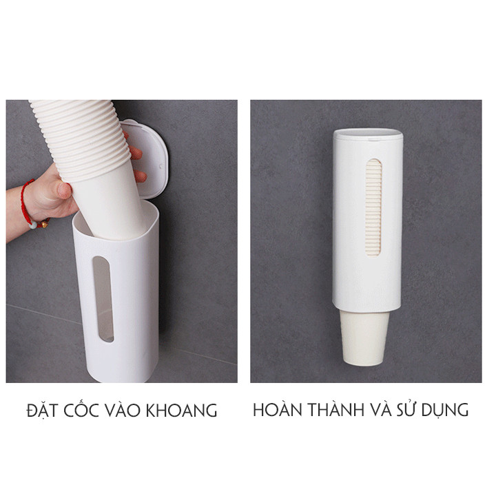 Giá lấy cốc tự động - Hộp đựng cốc giấy,cốc nhựa