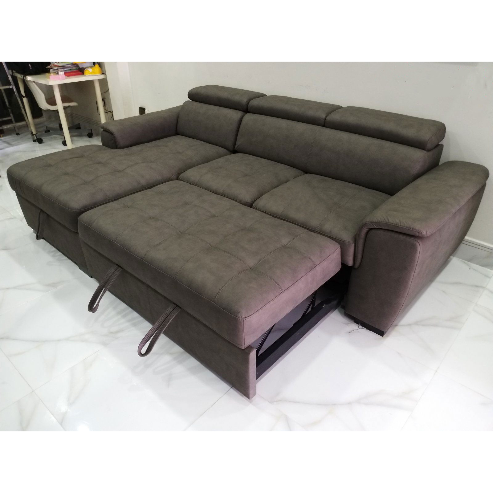 Sofa Bed Năng Vải Mỹ - SN118A - Màu Xám