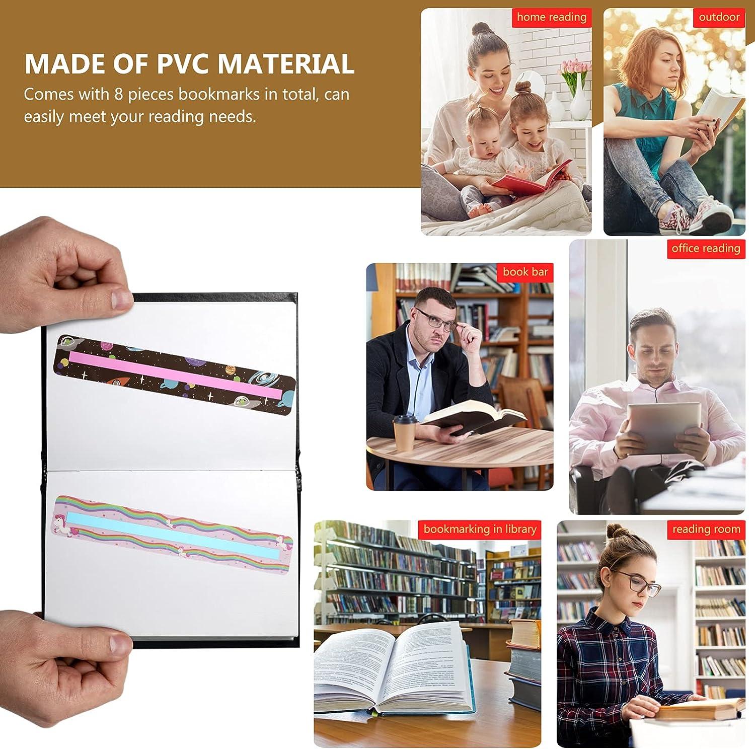 Hướng dẫn đọc dải căng thẳng Super đặc điểm đầy màu sắc Dấu hiệu giám sát đọc trẻ em Dyslexic Giáo viên 8 mảnh