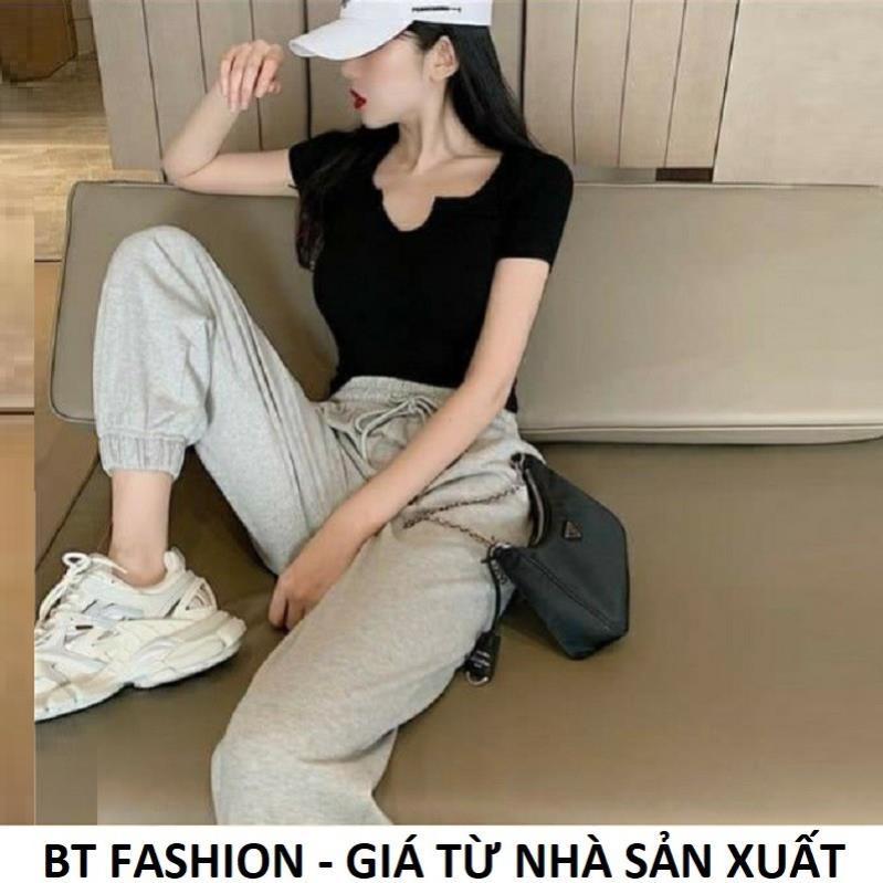 (Mua Lẻ hoặc theo Bộ): Áo Thun Ôm / Quần Jogger Phom Rộng (Mua Lẻ hoặc Bộ) BAOTIN FASHION (SE11