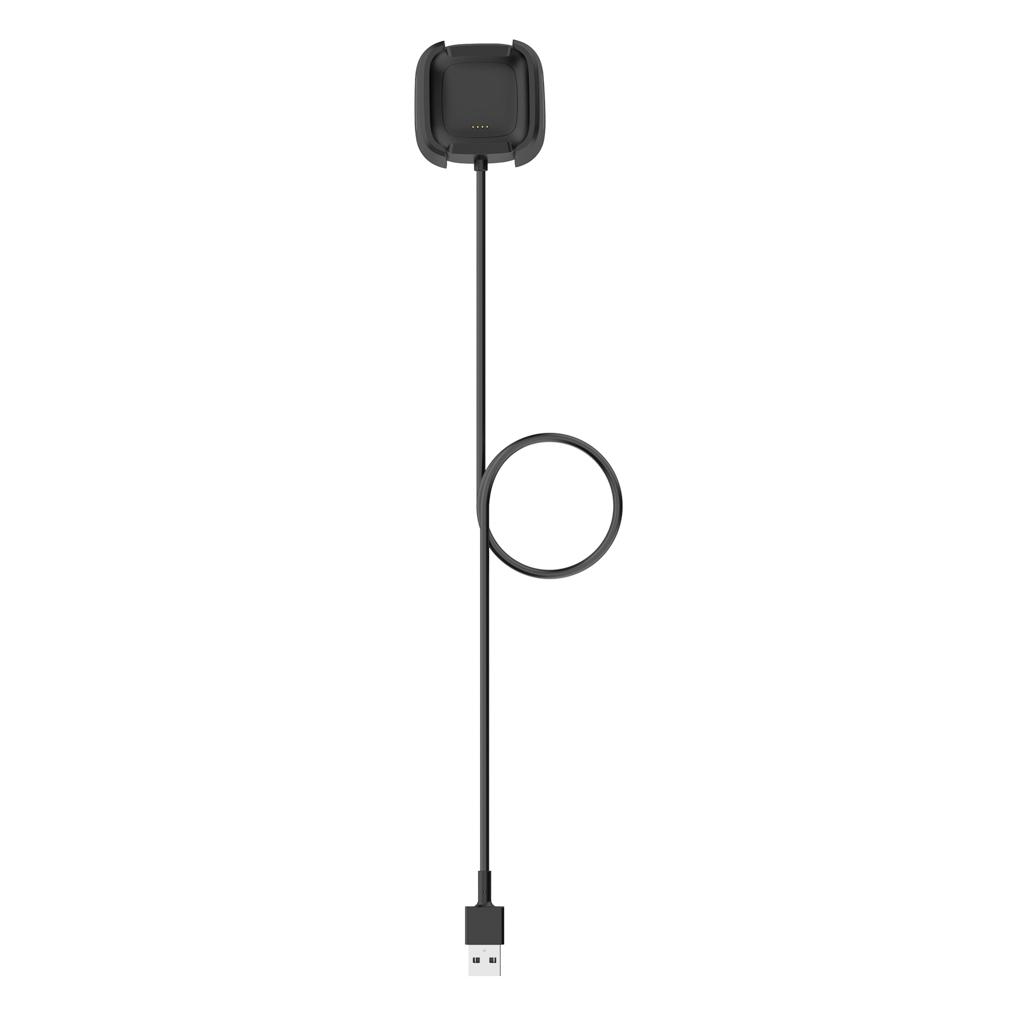 For Versa 2 USB Charging Cable Power Charger Dock Cradle 100cm Black