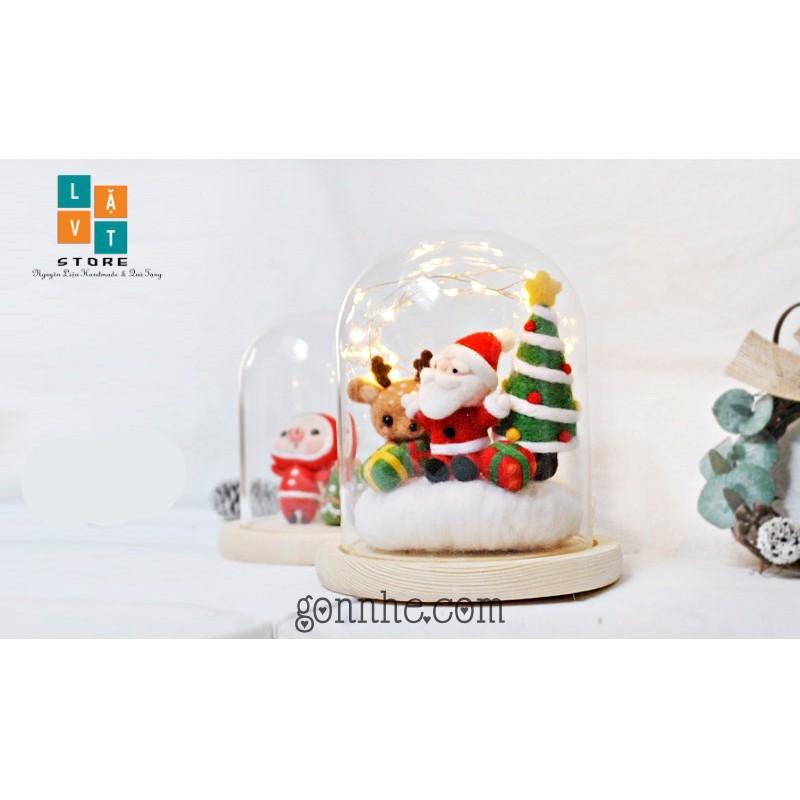 Bộ len chọc Giáng Sinh 3 món - Tự tay chọc len làm quà giáng sinh, Christmas gift, handmade, diys