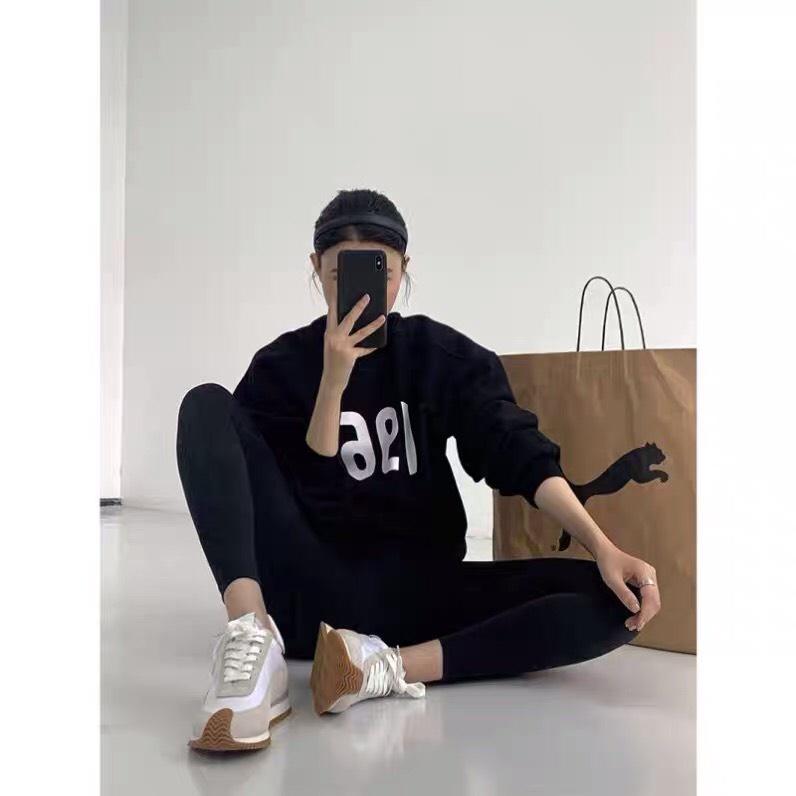 Áo Sweater Nỉ Hàn Quốc Dài Tay Dáng Rộng 1969 Unisex 3 Màu Siêu Xinh