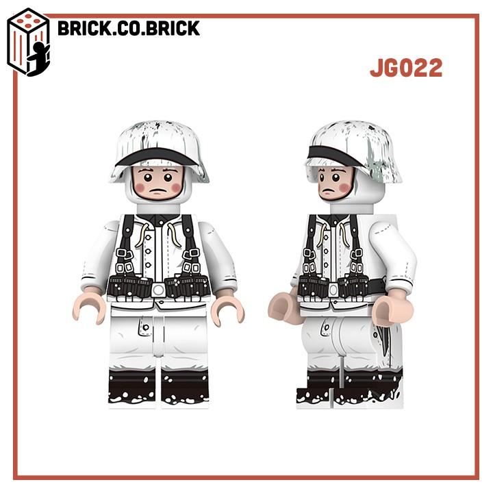 Mô Hình Đồ Chơi Lắp Ráp Lính Đức Quân Đội Thế Chiến minifig Germany Soldier World War JG022-JG027 - JG-025