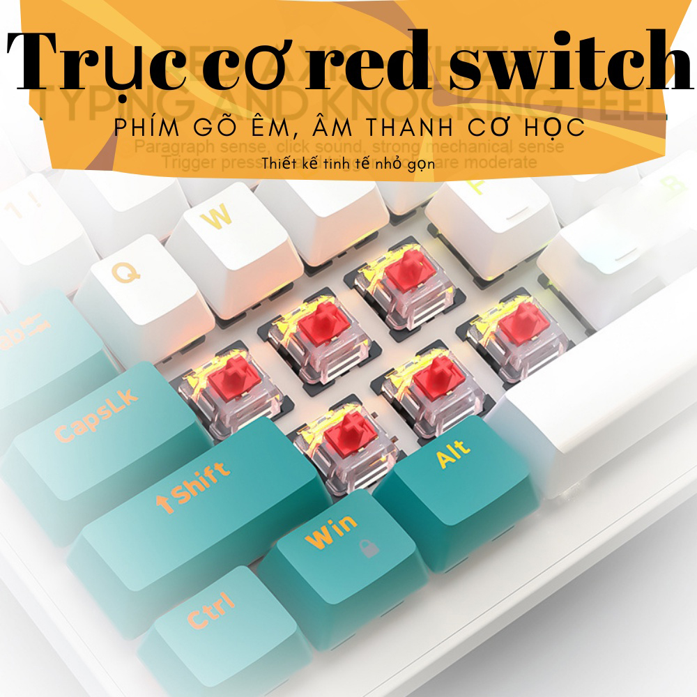 Bàn Phím Cơ Gaming K3 Red Switch - 10 Chế Độ Led, Thiết kế khoa học Dùng Cho Máy Tính, PC, Laptop - Hàng Chính Hãng