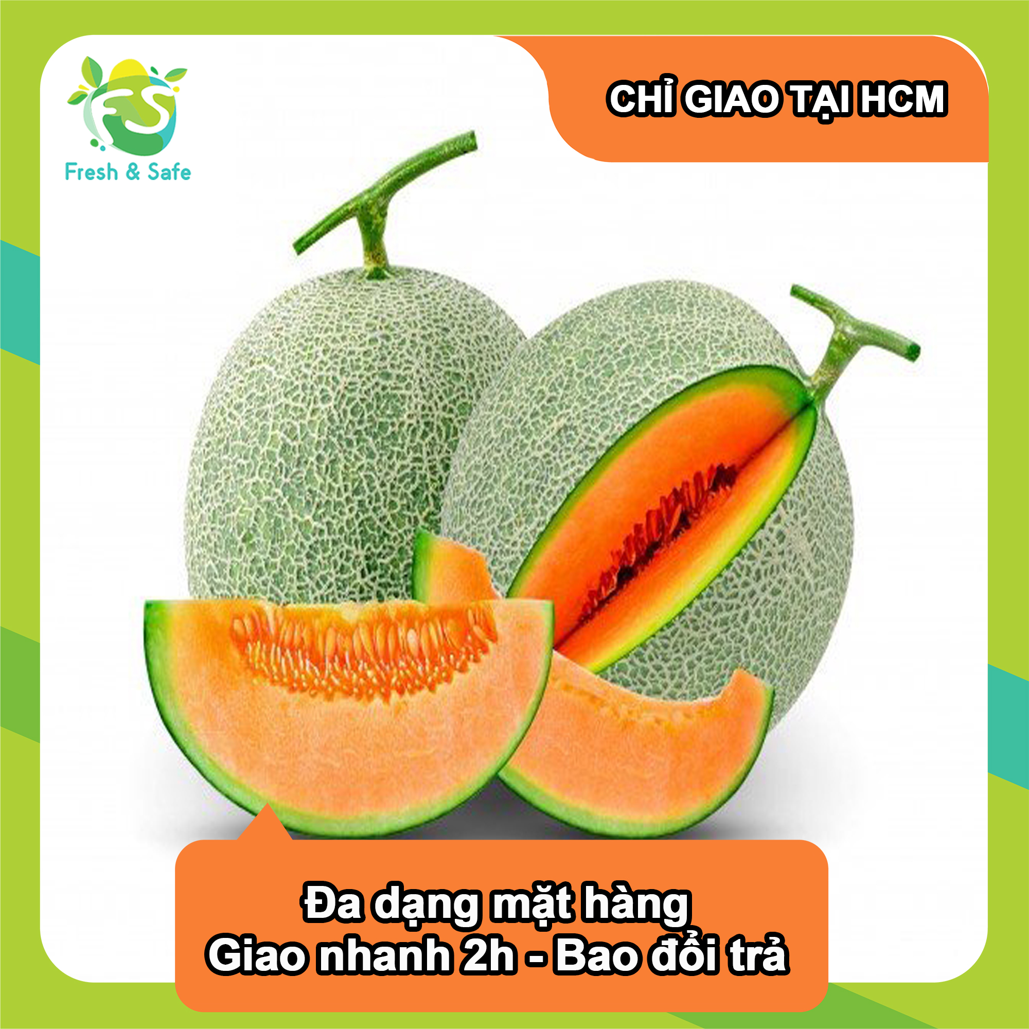 - Dưa lưới tròn - 1.3KG