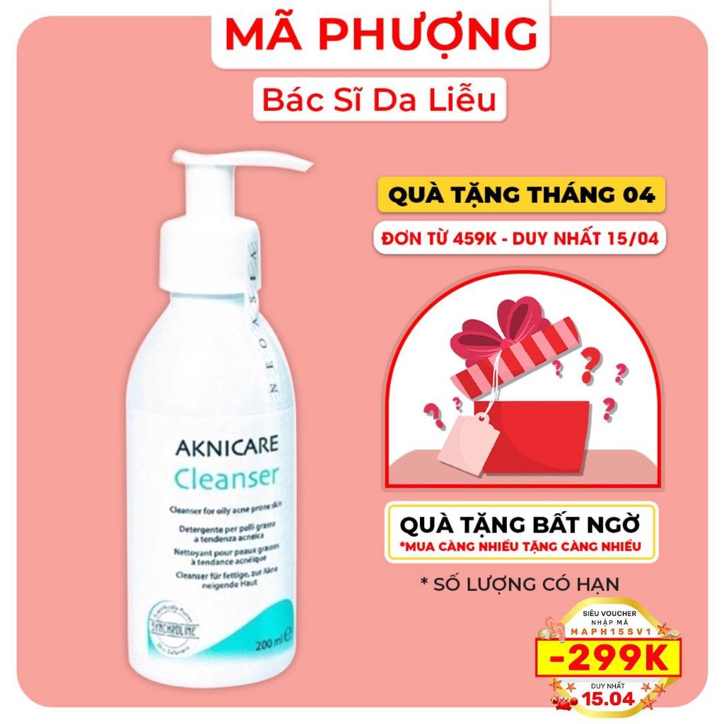 Sữa rửa mặt Aknicare cho da dầu mụn, kiềm dầu, giảm viêm 200ml