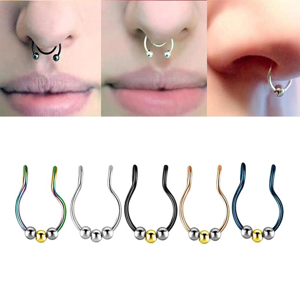 Nose   Rings Clips Body Jewelry for Women Men