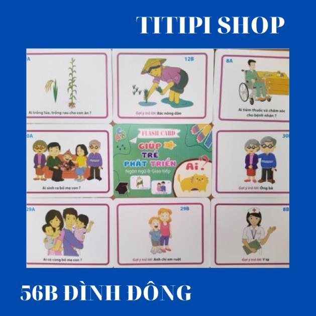 BỘ THẺ PHÁT TRIỂN NGÔN NGỮ - GIAO TIẾP - ĐẶT VÀ TRẢ LỜI CÁC CÂU HỎI BÉ HAY HỎI NHẤT