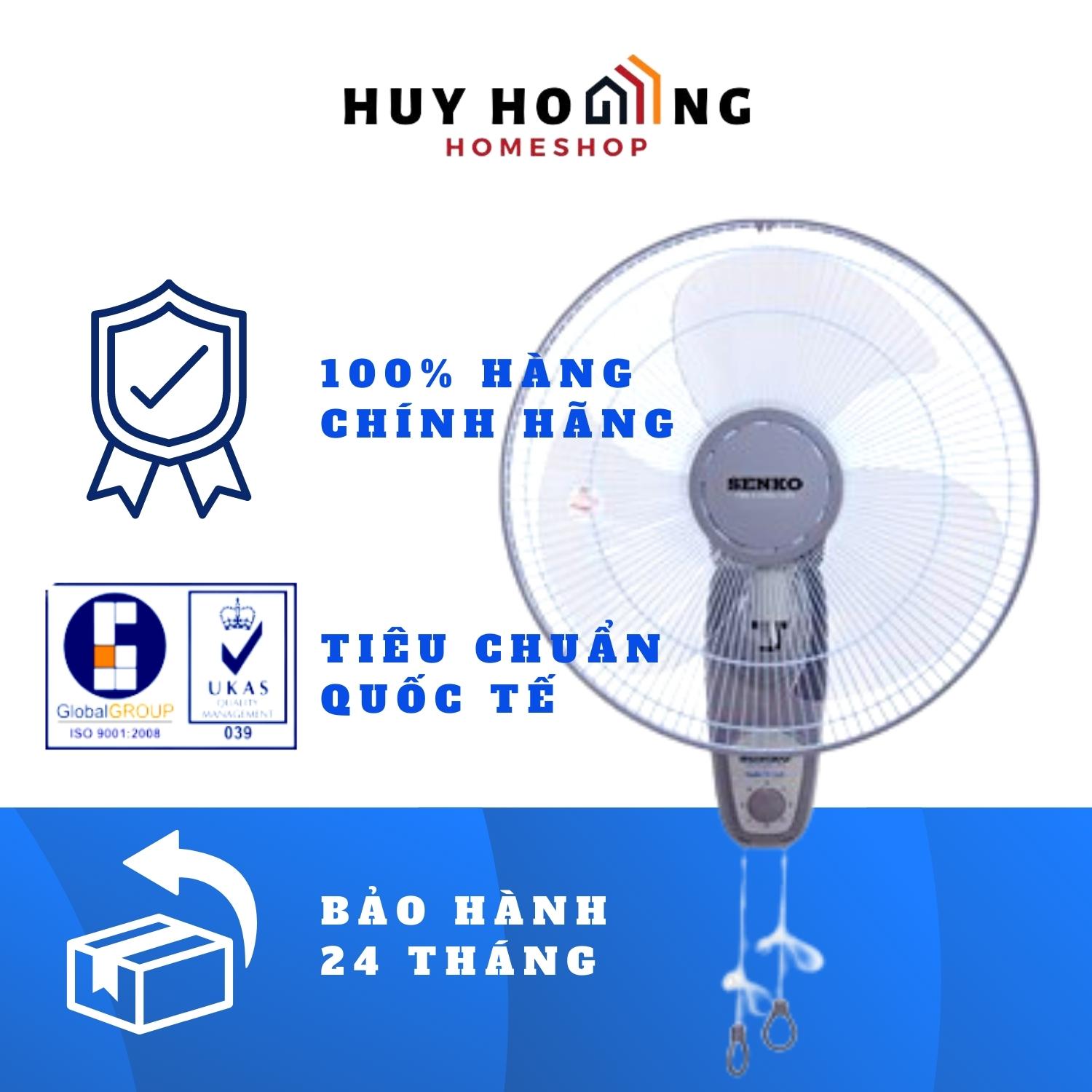 Quạt treo tường 2 dây Senko TC1626 ( Màu ngẫu nhiên) - Hàng chính hãng