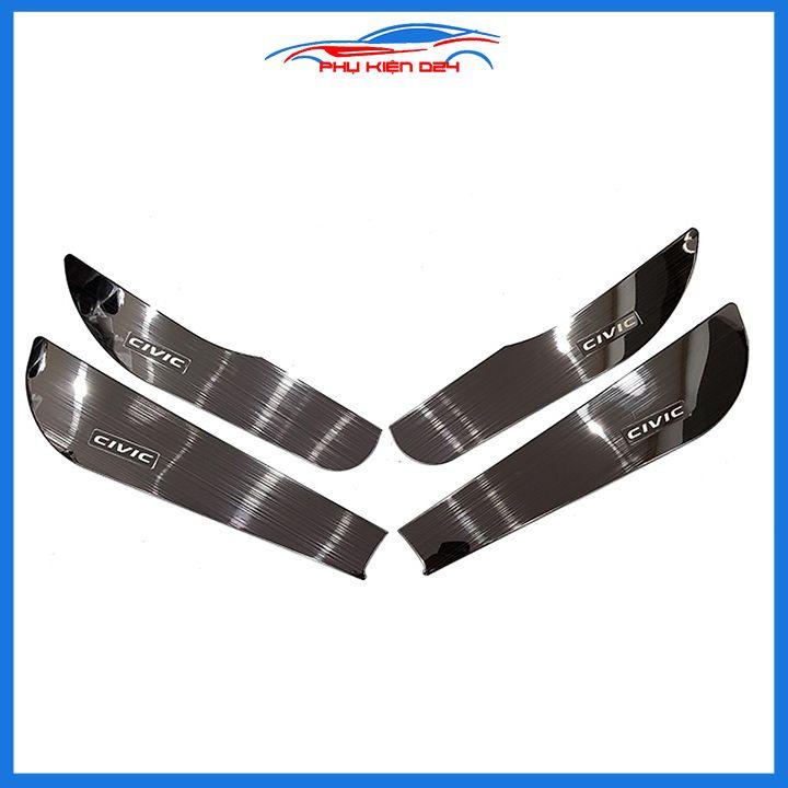Bộ ốp tapli Civic 2016-2017-2018-2019-2020-2021-2022 vân Titan chống xước va đập khi mở cửa và làm đẹp xe