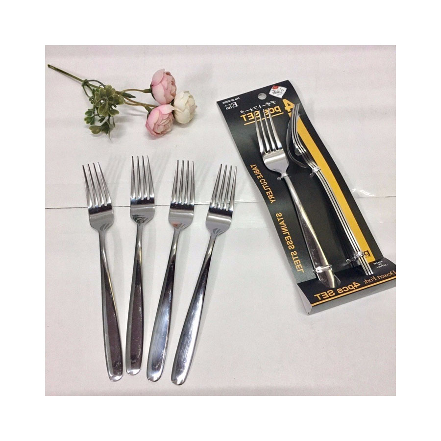 Bộ 2 set dĩa inox kháng khuẩn (cỡ to) - Hàng nội địa Nhật