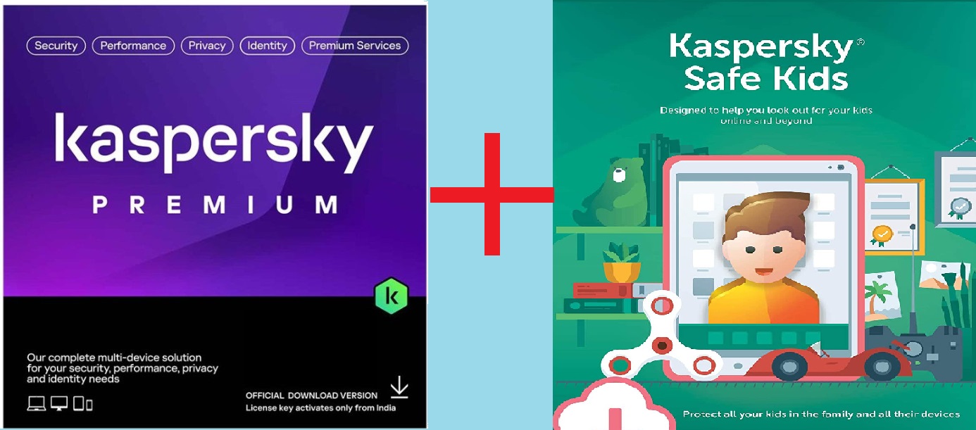 Phần mềm Kaspersky Premium Bản Cao Cấp  + Safe kisd 1 Thiết Bị/1 năm - Hàng Chính Hãng