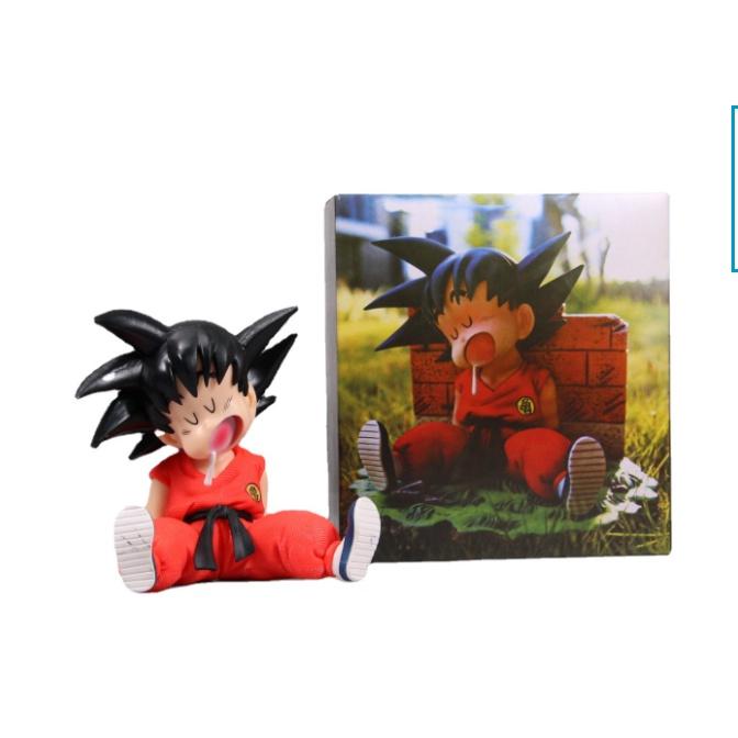 Mô Hình Goku Ấu Thơ, Ngồi Ngủ Cute Dễ Thương, Cao 8,5cm - Tượng Figure Dragon Ball