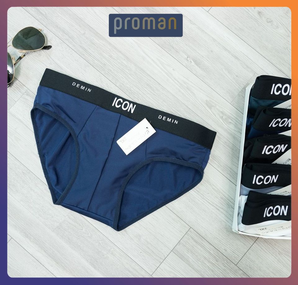 Quần Lót Nam thun lạnh tam giác ICON co dãn 4 chiều thoáng mát, quần sịp nam thám hút mồ hôi SIC01 - PROMAN