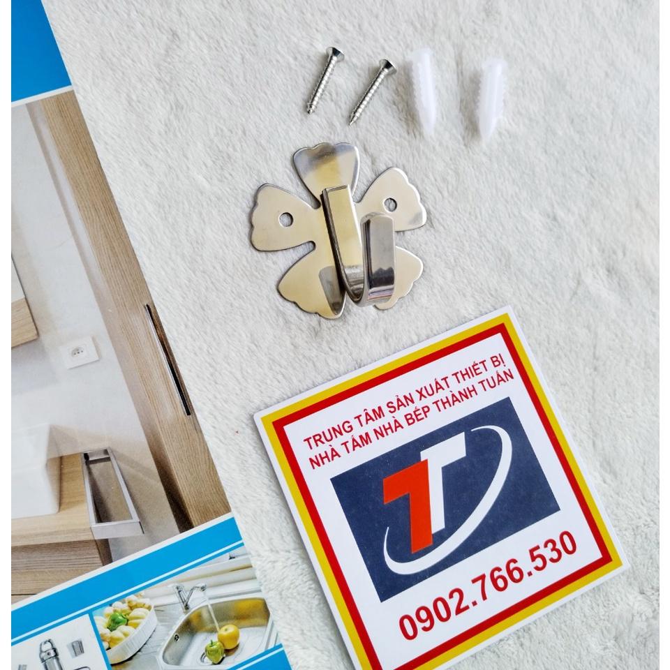Móc áo đơn inox hình bông hoa 5 cánh, TT-043