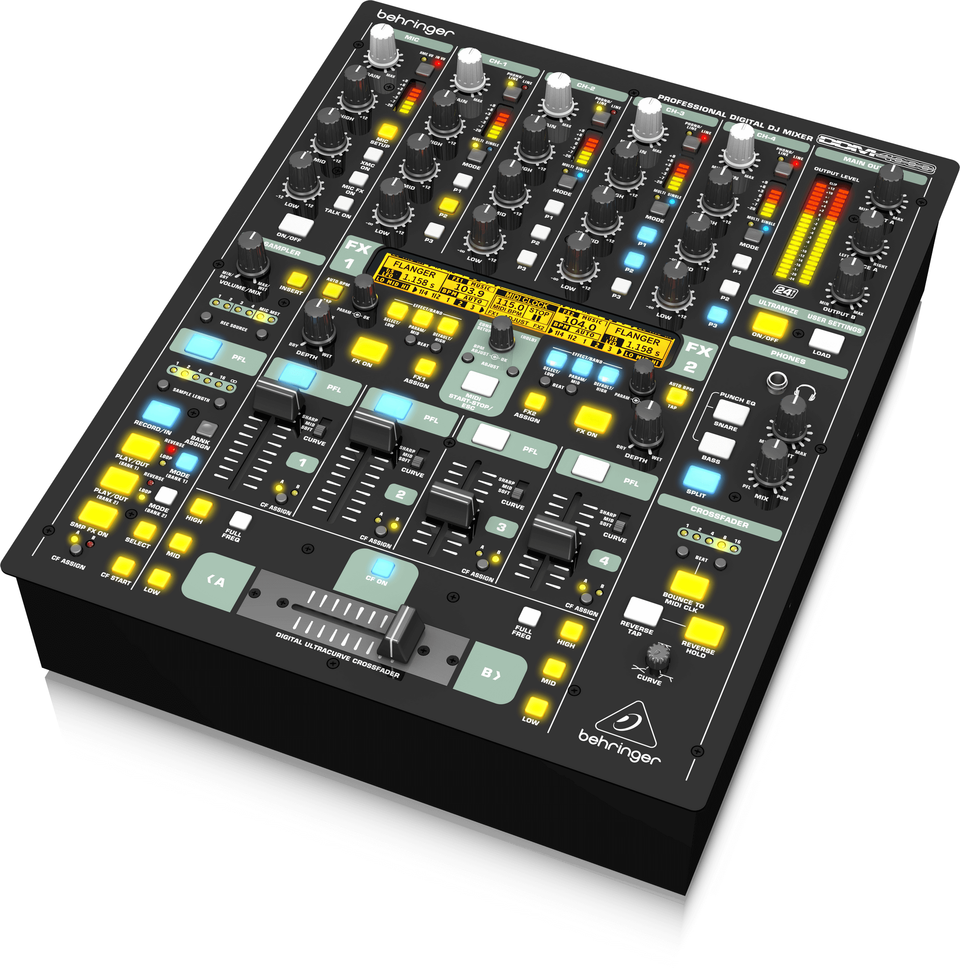 Mixer DJ Kỹ thuật số 5 kênh DDM 4000 Behringer - Hàng Chính Hãng