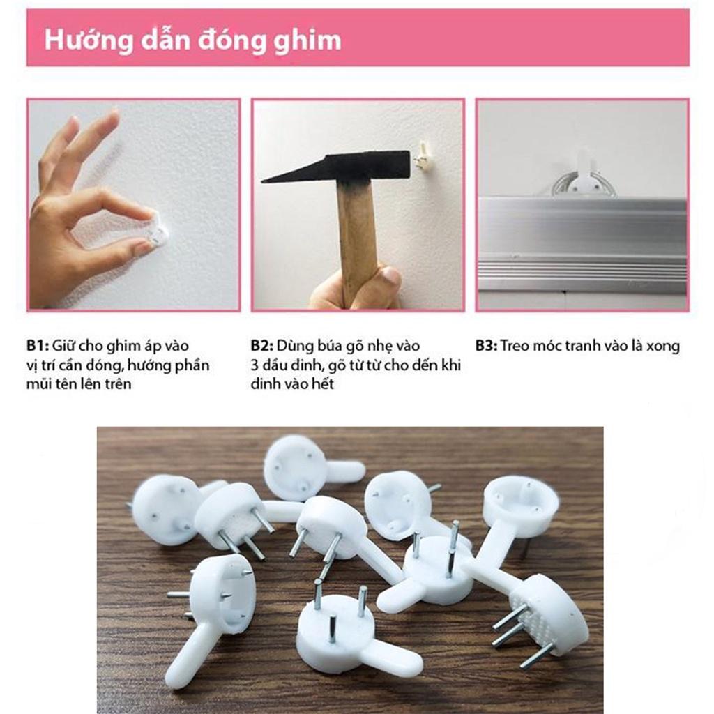 Tranh canvas treo tường BTS + khung composite và đinh treo – decor phòng đẹp và ấn tượng (BST 01)