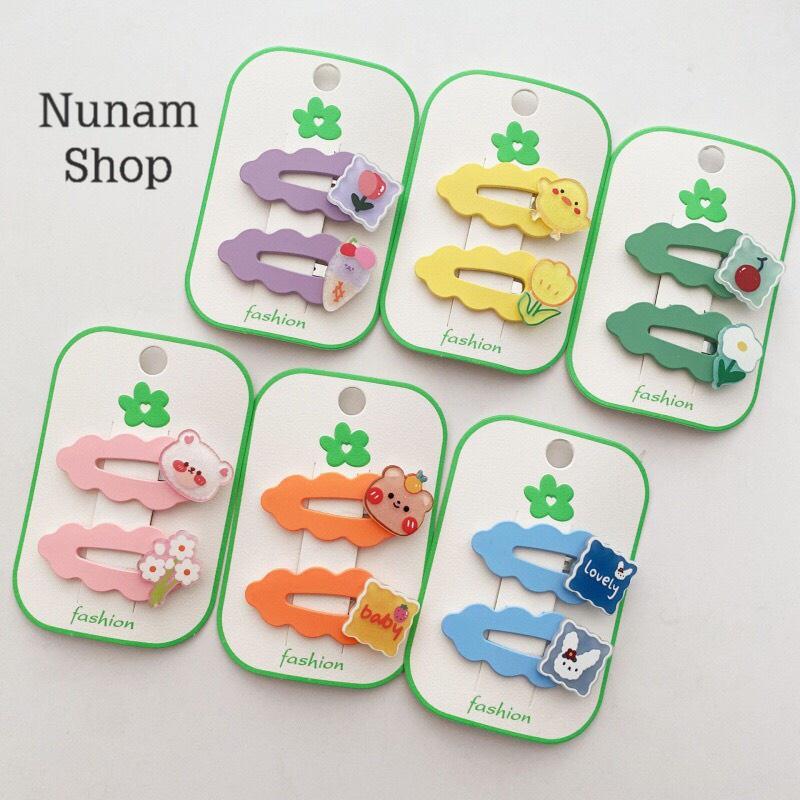 Set 2 cái kẹp tóc đám mây theo màu hot trend hàn quốc cho cả mẹ và bé, kẹp tóc cute Nunam Shop