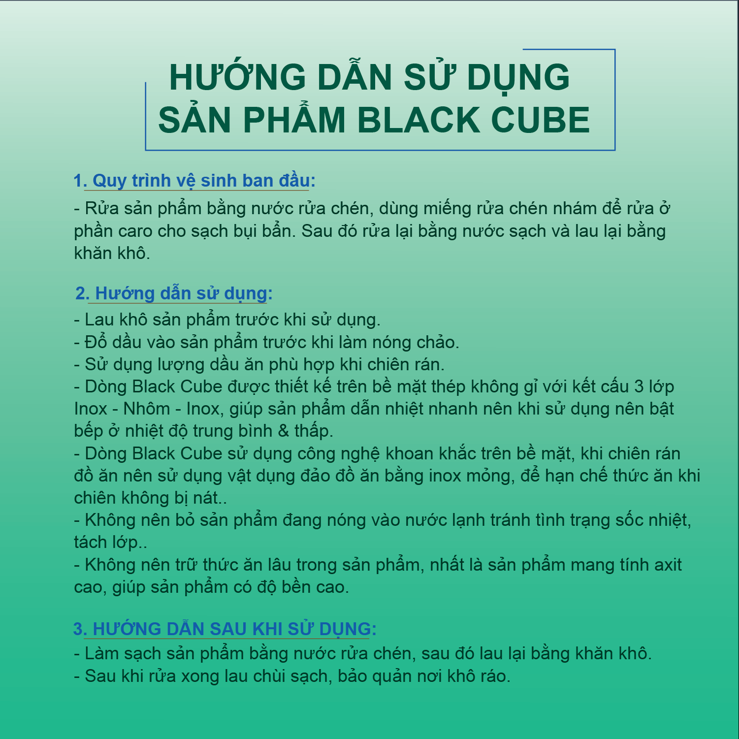 Chảo chống dính sâu lòng 3 lớp đúc liền bếp từ Kims Cook Blackcube siêu bền , tặng 10 muỗng ăn