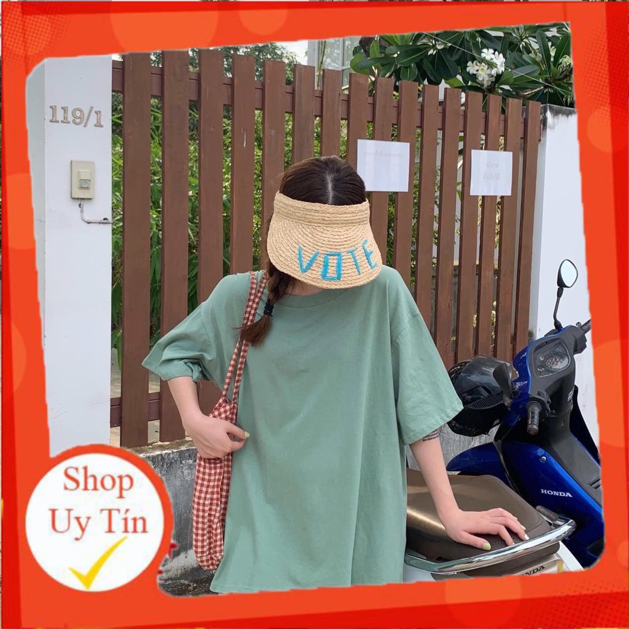 Áo thun trơn tay lỡ đủ màu form rộng unisex nam nữ chất cotton