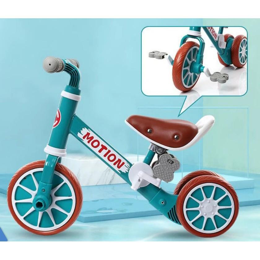 Xe Tập Đi, Xe Trượt, Chòi Chân Có Bàn Đạp Cho Bé 2 In 1 Cho Bé Tự Lái, Mẫu Mới 2021