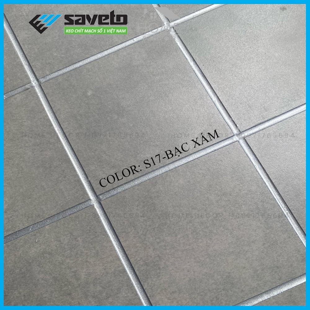 Combo 5 chai Keo chít mạch Saveto, keo chít mạch gạch sàn nhà, nhà tắm chống thấm,chống bụi bẩn cao cấp.